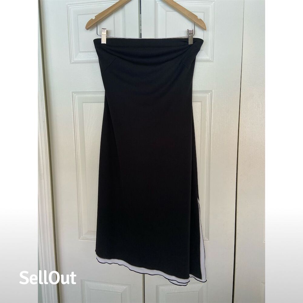 Express Women's Black Strapless Cocktail Dress Size 8 Knee Length